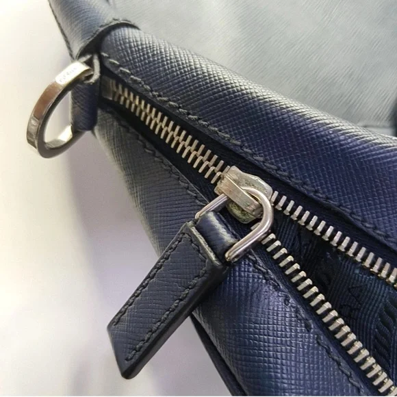 Prada Midnight Blue Leather Briefcase - Picture 2 of 5